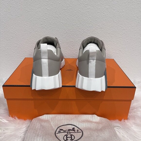 Hermes BOUNCING Day Flex Day Impulse Happy Sneaker Beige Esquisse 37 RECEIPT - Picture 8 of 12